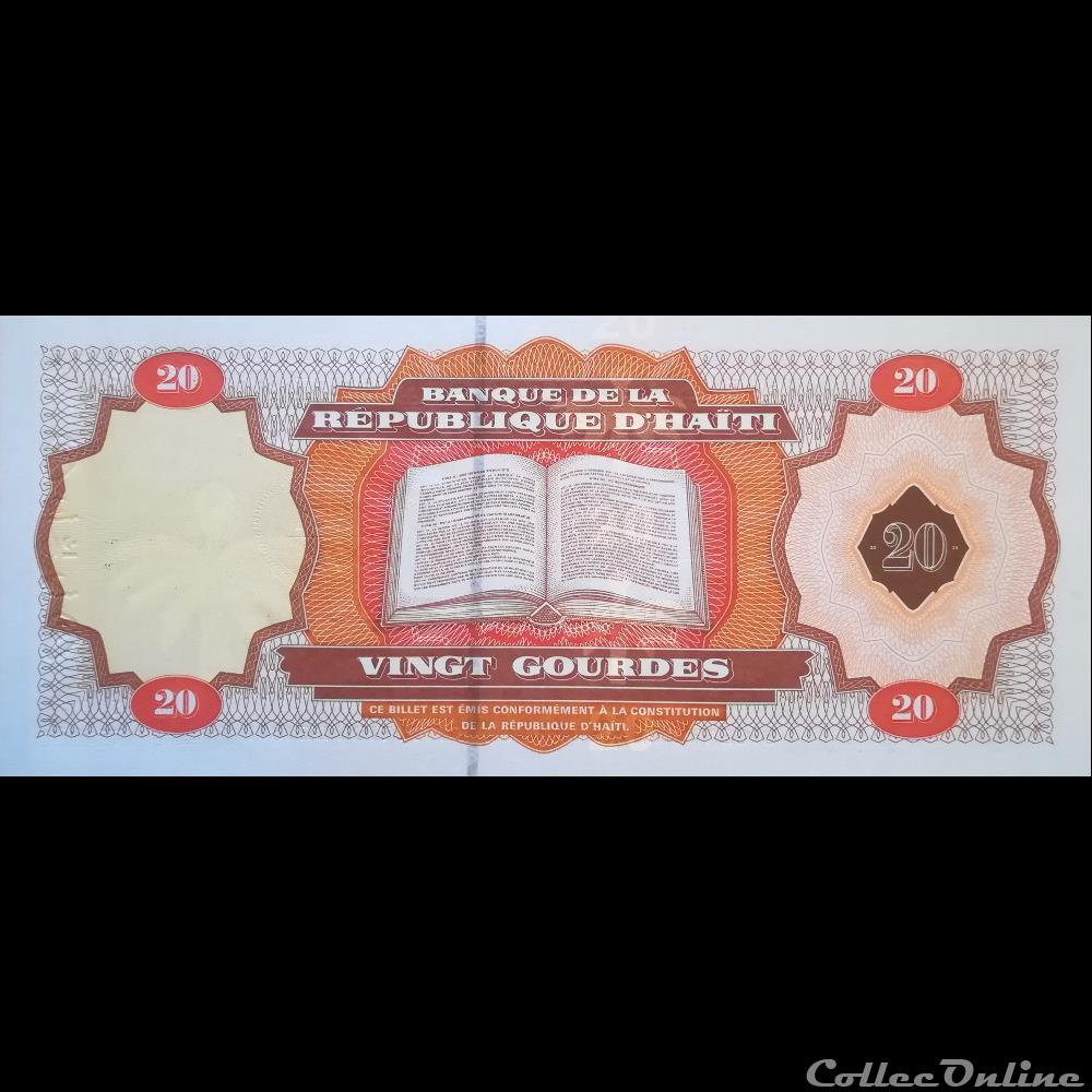 HAITI - P 271 - 20 GOURDES - 2001 billet amerique du nord haiti p 271 20 gourdes 2001