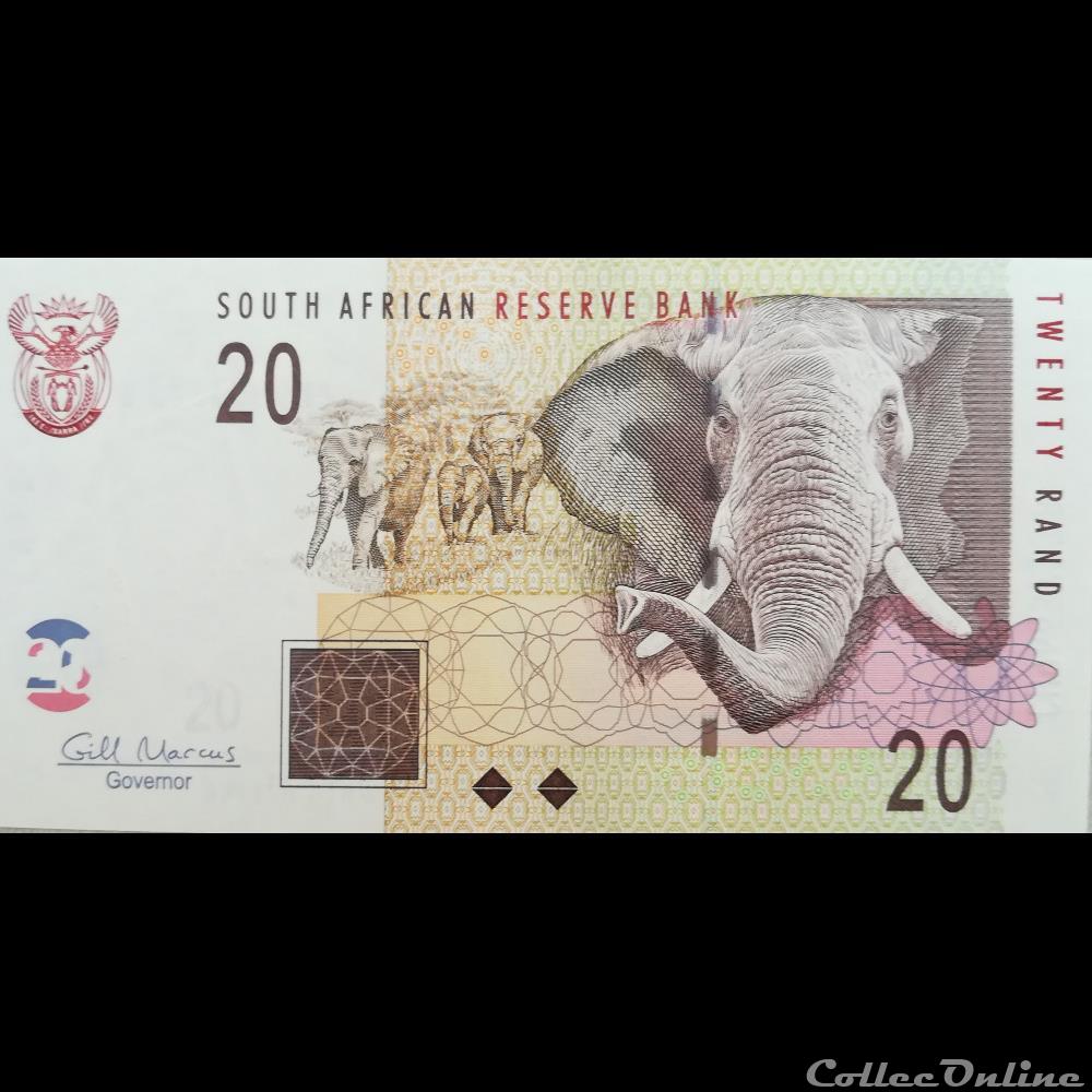 AFRIQUE DU SUD - P 129 B - 20 RAND - 2005 billet afrique du sud p 129 b 20 rand 2005