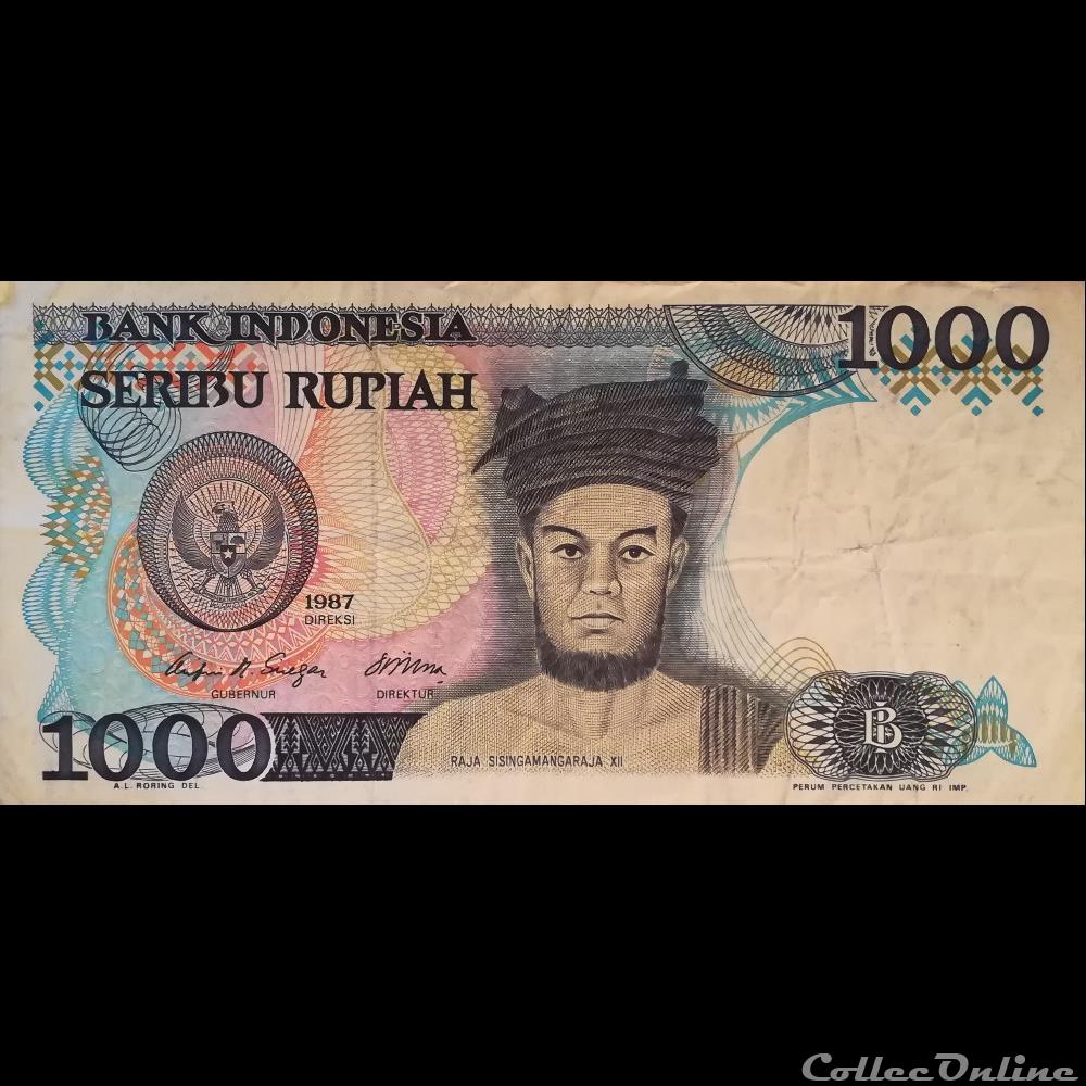 billet asie indonesie p 124 1000 rupiah 1987