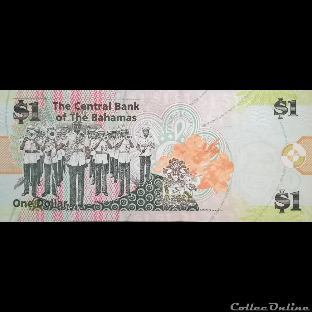 BAHAMAS - P 071 - 1 DOLLAR - 2008 billet amerique du nord bahamas p 071 1 dollar 2008