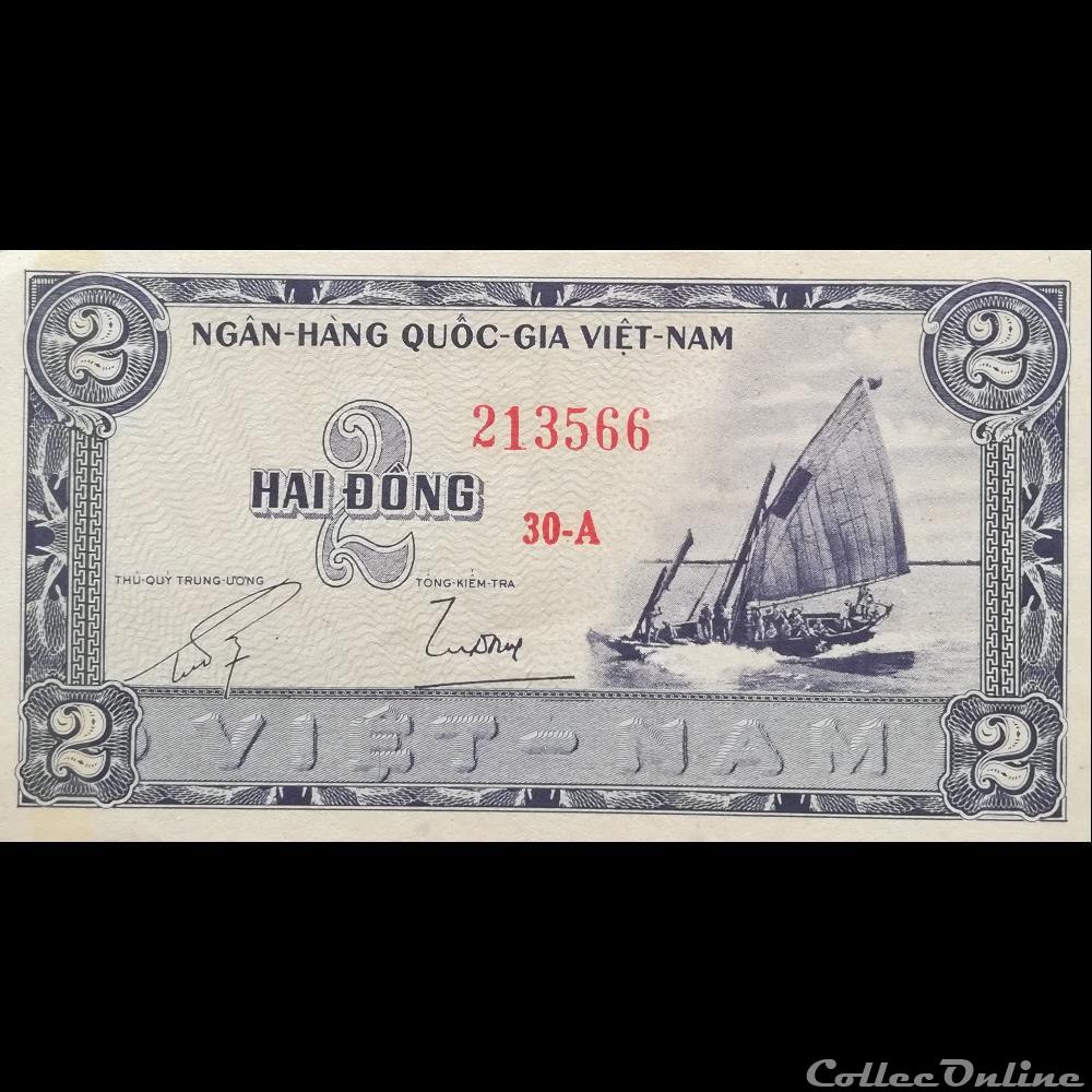 VIÊT NAM DU SUD - P 12 - 02 DÔNG - 1955 billet asie vietnam viet nam du sud p 12 02 dong 1955