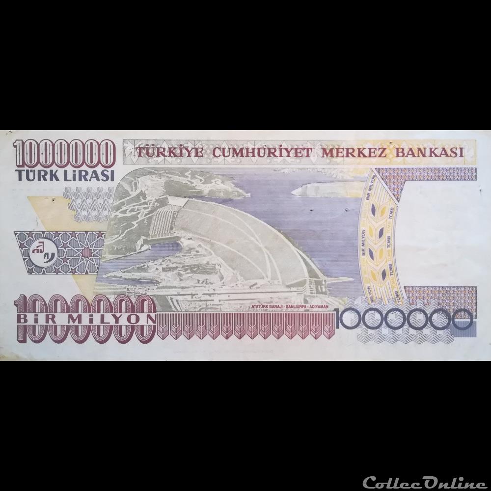 TURQUIE - P 213 - 1000.000 LIRA - 2002 billet asie turquie p 213 1000 000 lira 2002