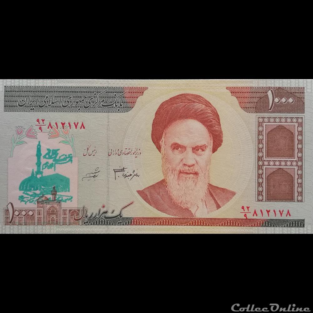 billet asie iran p 143 e 1 000 rials 1992 2014