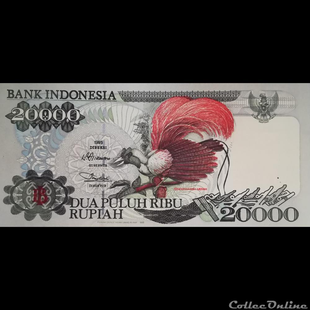 billet asie indonesie p 135 a 20 000 rupiah 1995