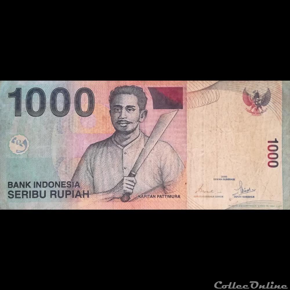INDONESIE - P 141 I - 1000 RUPIAH - 2008 billet asie indonesie p 141 i 1000 rupiah 2008