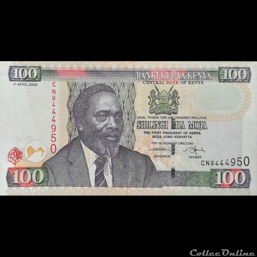 KENYA - P 48 B - 100 SHILLINGS - 2006 billet afrique kenya p 48 b 100 shillings 2006