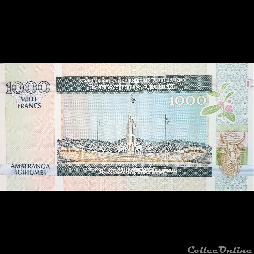 BURUNDI - P 39 E - 1000 FRANCS 2009 billet afrique burundi p 39 e 1000 francs 2009
