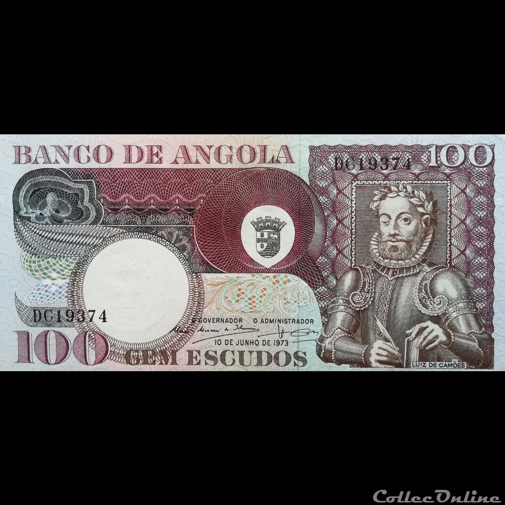 billet afrique angola p 106 100 escudos 1973