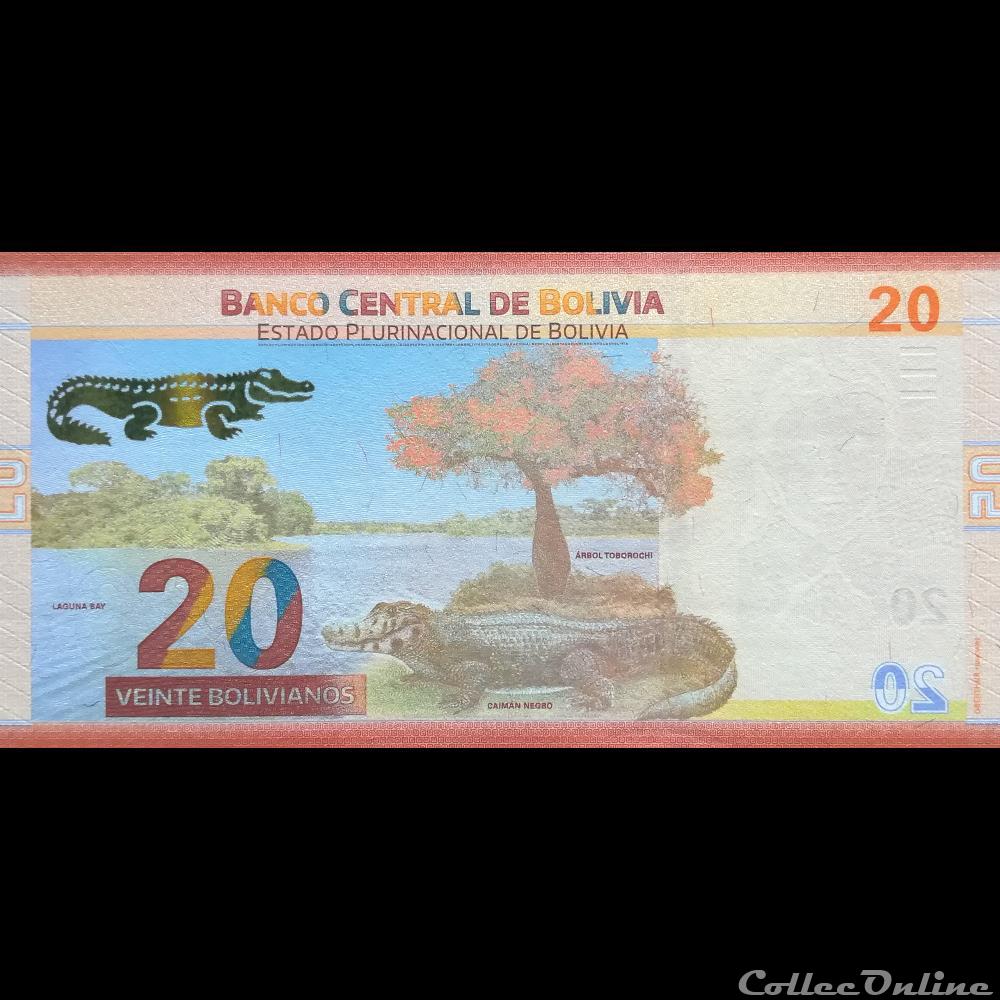 BOLIVIE - P 249 - 20 BOLIVIANOS - 2018 billet amerique du sud argentine bolivie p 249 20 bolivianos 2018