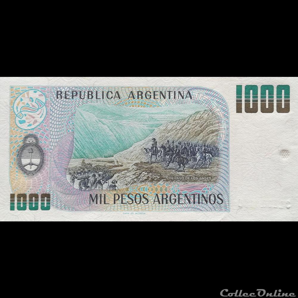 ARGENTINE - P 317 B - 1000 PESOS - 1985 billet amerique du sud argentine p 317 b 1000 pesos 1985