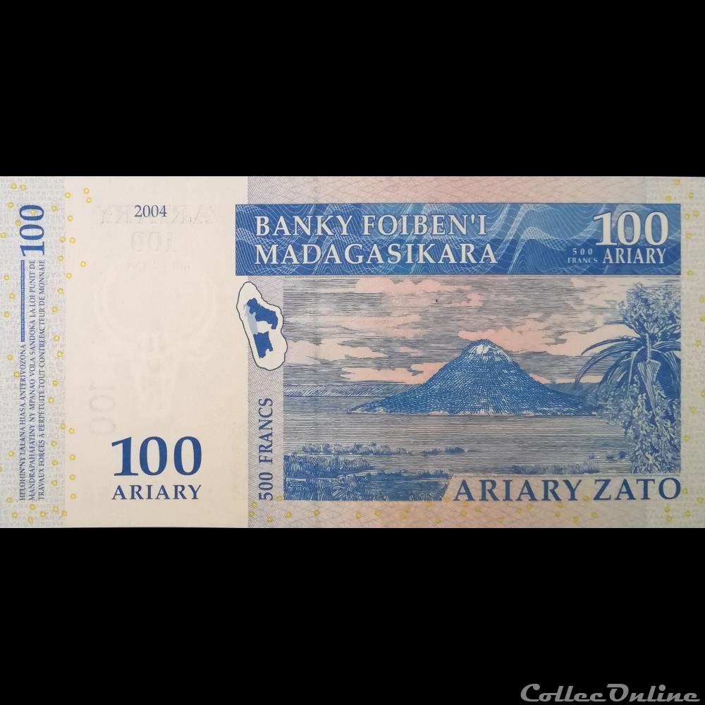 MADAGASCAR - P 86 A - 100 ARIARY - 2004 billet afrique madagascar p 86 a 100 ariary 2004