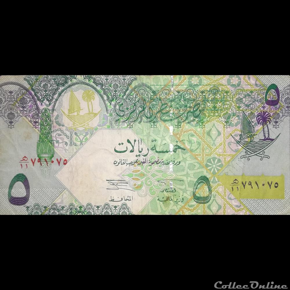 QATAR - P 21 - 5 RIYALS - 2003 billet asie qatar p 21 5 riyals 2003