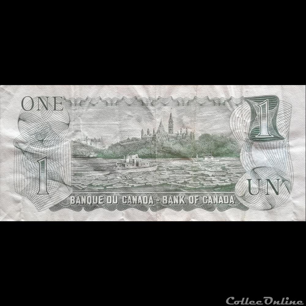 billet amerique du nord canadum canada p 085 c 1 dollar 1973