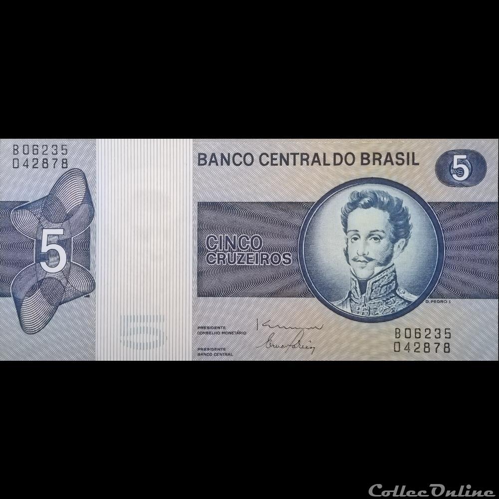 BRESIL - P 192 D - 5 CRUZEIROS - 1979 billet amerique du sud bresil p 192 d 5 cruzeiros 1979