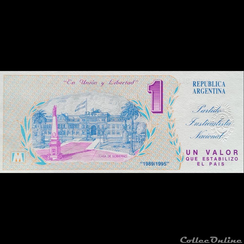ARGENTINE - BILLET PROPAGANDE amerique du sud argentine billet propagande