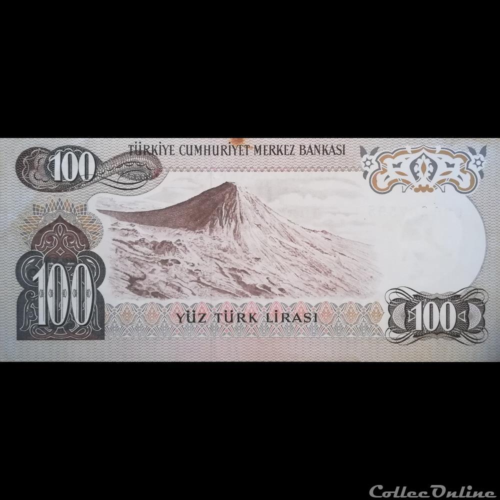 TURQUIE - P 189 B - 100 LIRA - 1972 billet asie turquie p 189 b 100 lira 1972