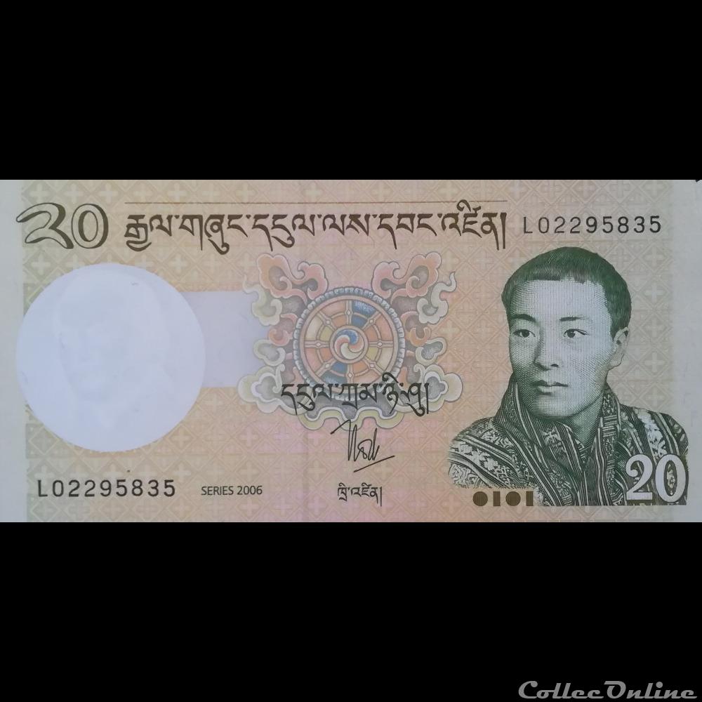 BHOUTAN - P 30 A - 20 NGULTRUM - 2006 billet asie ile coco bhoutan p 30 a 20 ngultrum 2006