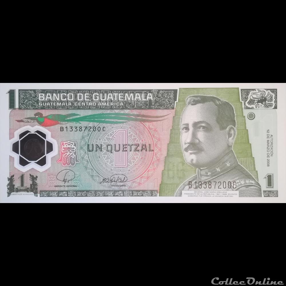 GUATEMALA - P 115 A - 1 QUETZAL - 2008 billet amerique du nord guatemala p 115 a 1 quetzal 2008