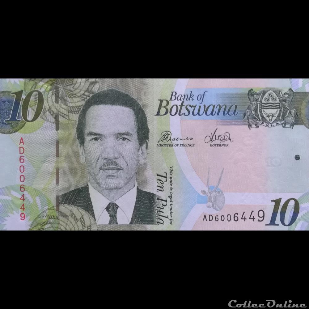BOTSWANA - P 30 A - 10 PULA - 2009 billet afrique botswana p 30 a 10 pula 2009