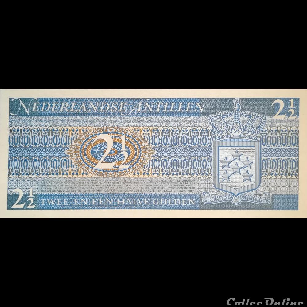 ANTILLES NEERLANDAISES - P 021 - 2,1/2 GULDEN - 1970 billet amerique du nord saint martin antilles neerlandaises p 021 2 1 2 gulden 1970