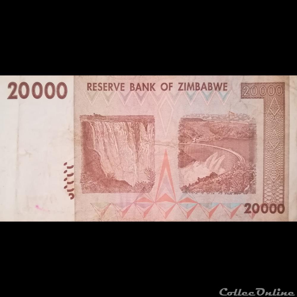 ZIMBABWE - P 73 - 20.000 DOLLARS - 2008 billet afrique zimbabwe p 73 20 000 dollars 2008