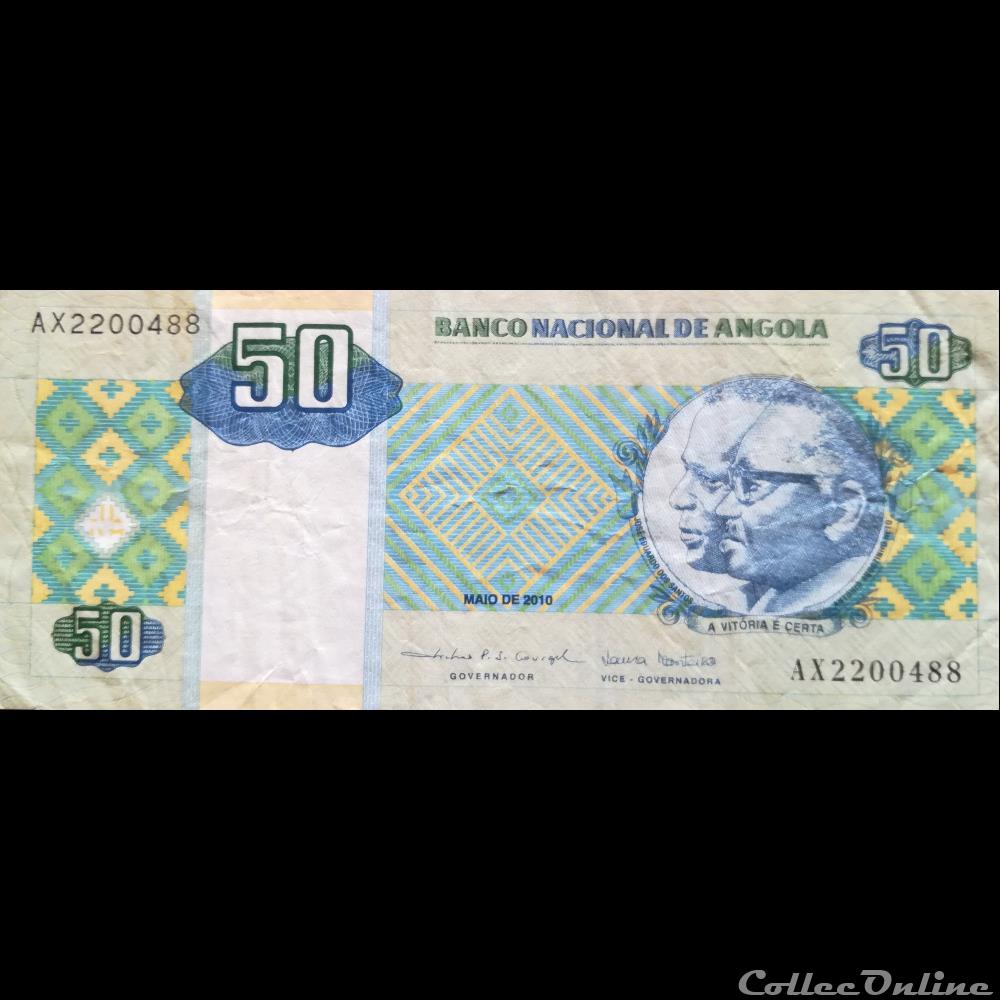 billet afrique angola p 146 b 50 kwanzas 2010