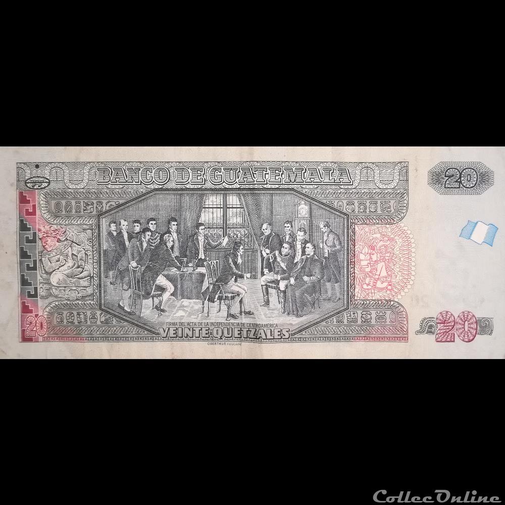 GUATEMALA - P NEW - 20 QUETZALES - 2017 billet amerique du nord guatemala p new 20 quetzales 2017