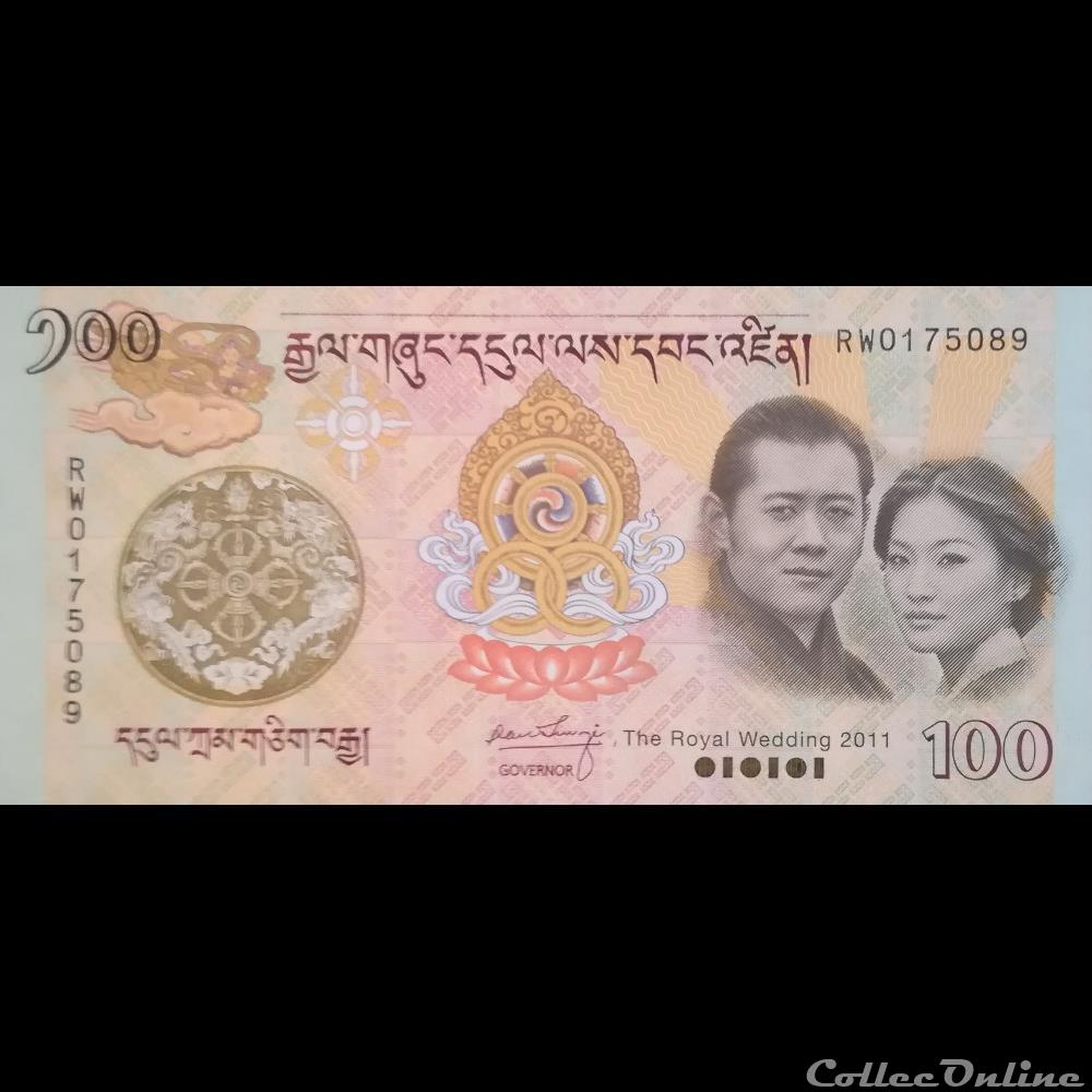 Bhutan 100 Ngultrum 2011 P-32 Unc