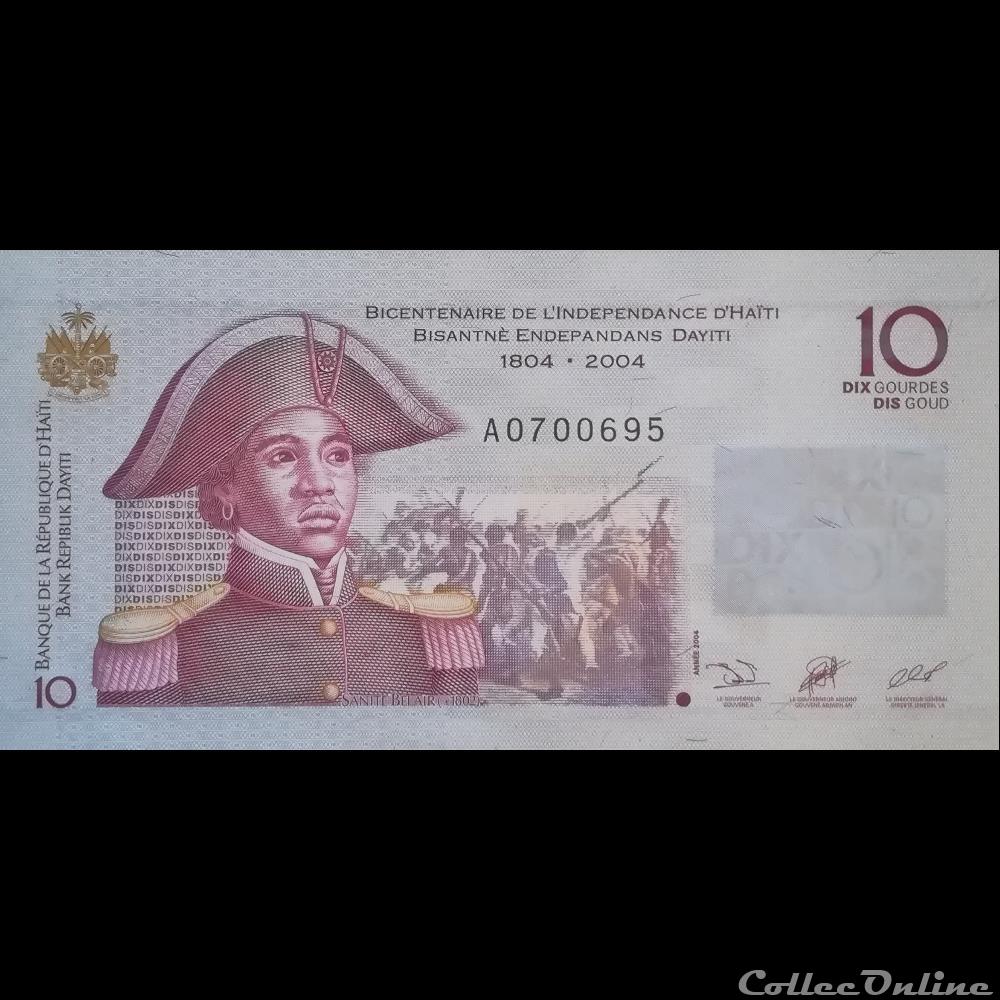 HAITI - P 272 A - 10 GOURDES - 2004 billet amerique du nord haiti p 272 a 10 gourdes 2004
