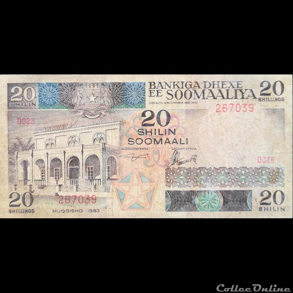 SOMALIE - P 33 A - 20 SHILIN - 1983 billet afrique somalie p 33 a 20 shilin 1983