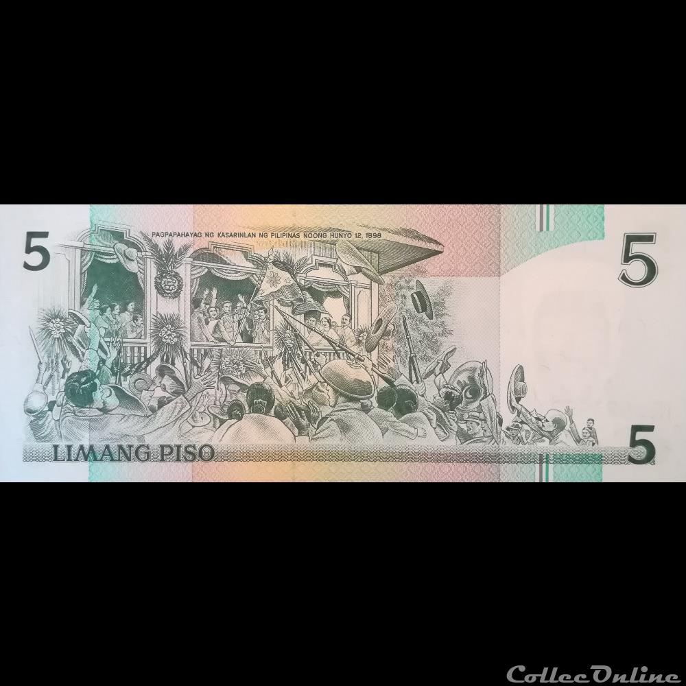 billet asie philippines p 177 a 5 piso 1989