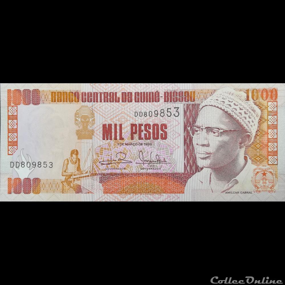 GUINEE-BISSAU - P 13 B - 1000 PESOS - 1993 billet afrique guinee bissau p 13 b 1000 pesos 1993