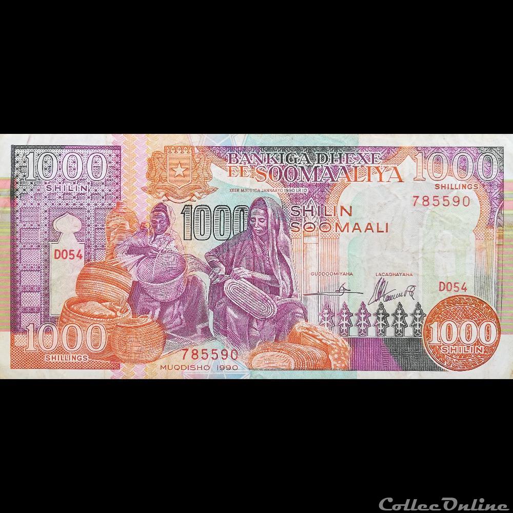 billet afrique somalie p37 a 1000 shilin 1990