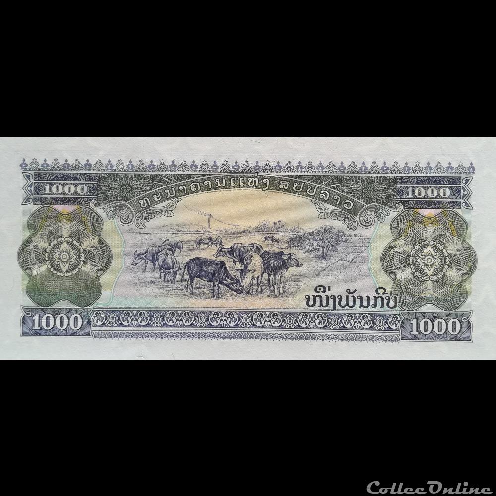 billet asie laos p 32 aa 1000 kip 1998
