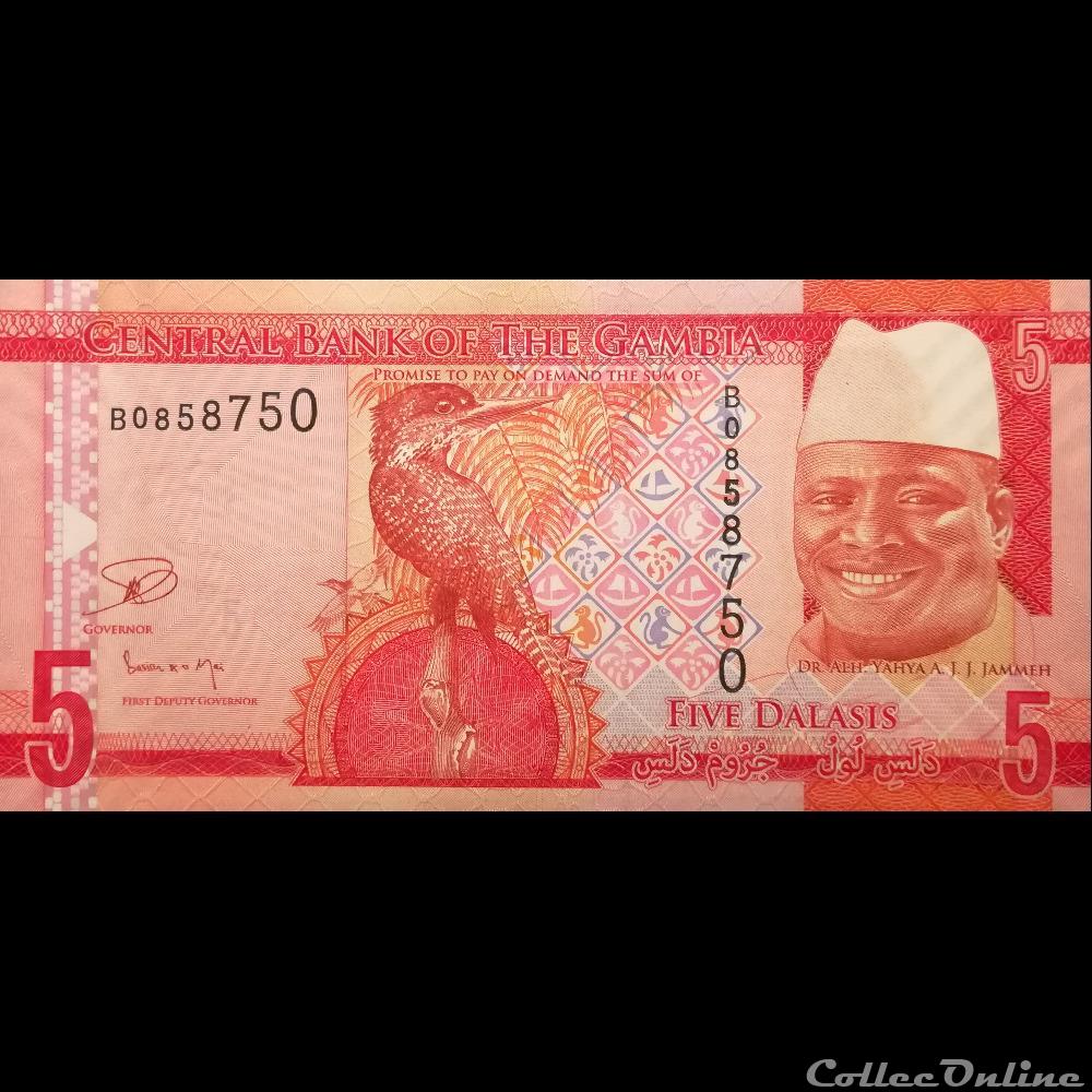 GAMBIE - P 31 - 5 DALASIS - 2015 billet afrique gambie p 31 5 dalasis 2015