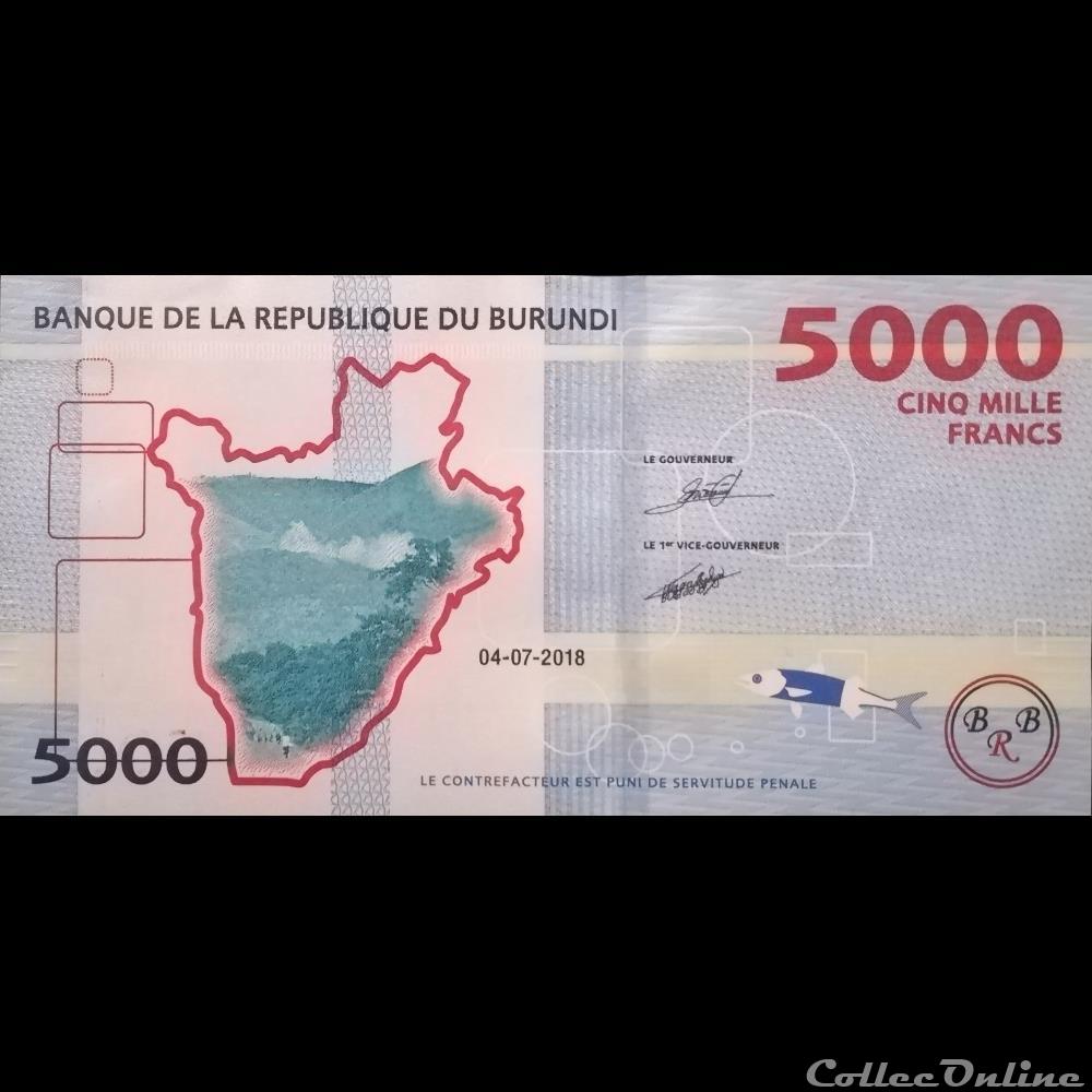 BURUNDI - P 53 B - 5000 FRANCS 2018 billet afrique burundi p 53 b 5000 francs 2018