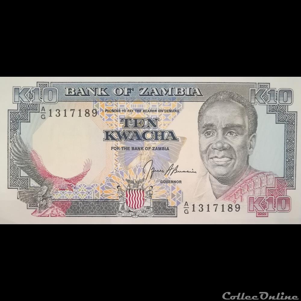 ZAMBIE - P 31 B - 10 KWACHA - 1991 billet afrique zambie p 31 b 10 kwacha 1991
