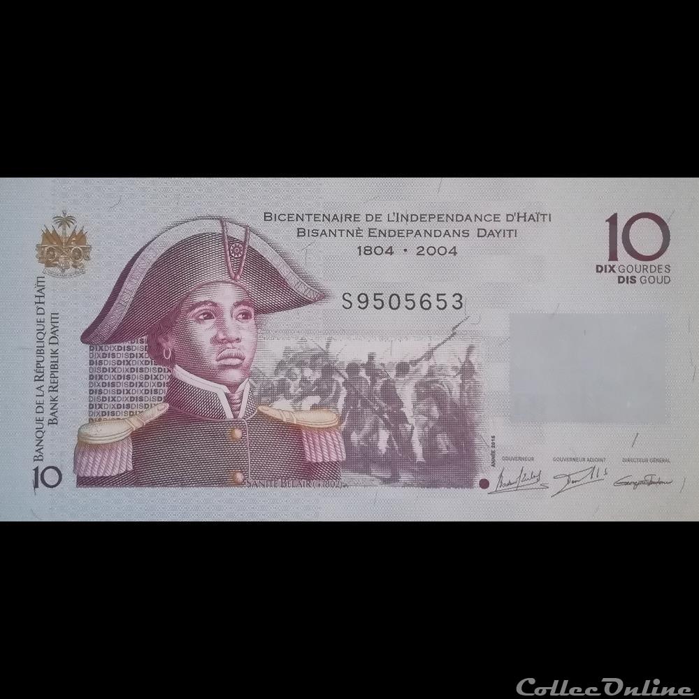 HAITI - P 272 H - 10 GOURDES - 2016 billet amerique du nord haiti p 272 h 10 gourdes 2016