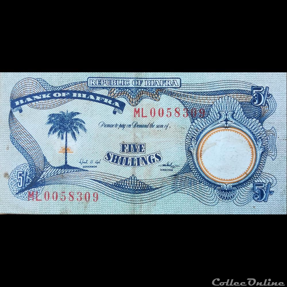 BIAFRA - P 03 A - 5 Shillings - 1968 billet afrique nigerium biafra p 03 a 5 shillings 1968