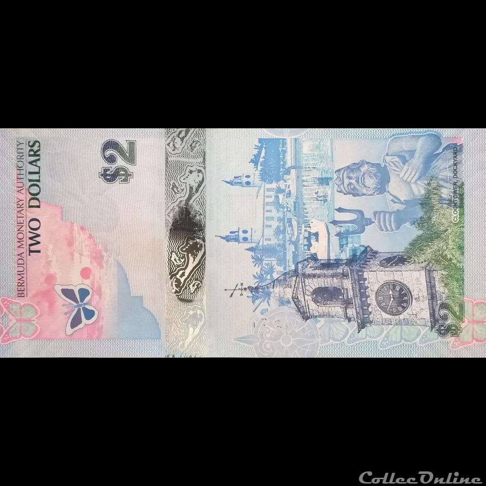 BERMUDE - P 057 B - 2 DOLLARS - 2009 billet amerique du nord aux bermude p 057 b 2 dollars 2009