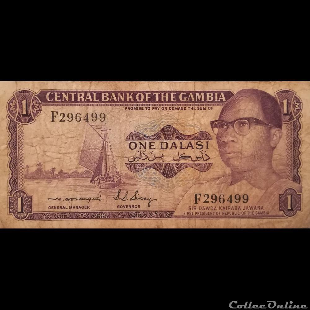 billet afrique gambie p 04 c 1 dalasi 1971 87
