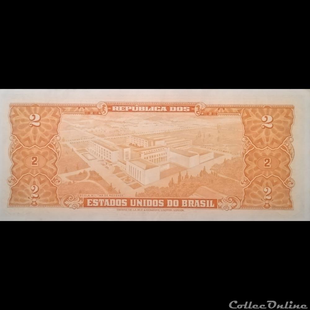 BRESIL - P 157 Ab - 2 CRUZEIROS - 1956 - 1958 billet amerique du sud bresil p 157 ab 2 cruzeiros 1956 1958