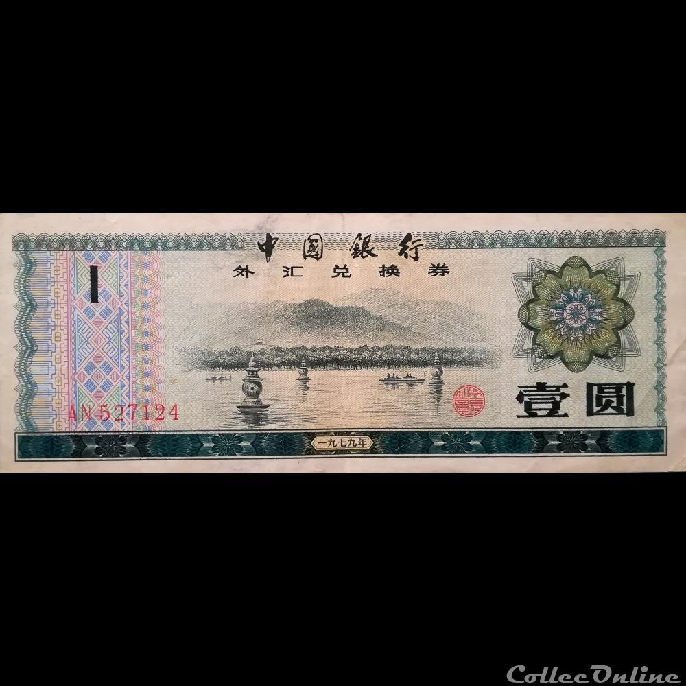 CHINE - P FX3 - 1 YUAN - 1979 billet asie chine p fx3 1 yuan 1979