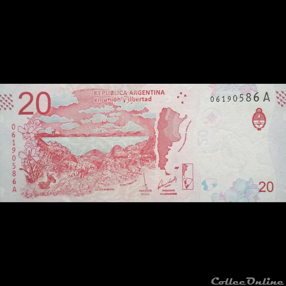 ARGENTINE - P 361 - 20 PESOS - 2017 billet amerique du sud argentine p 361 20 pesos 2017