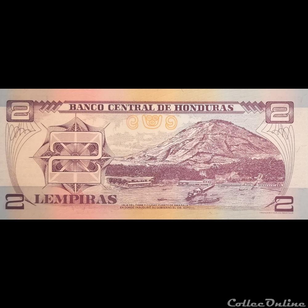 billet amerique nord honduras p 090 a 2 lempiras 2008