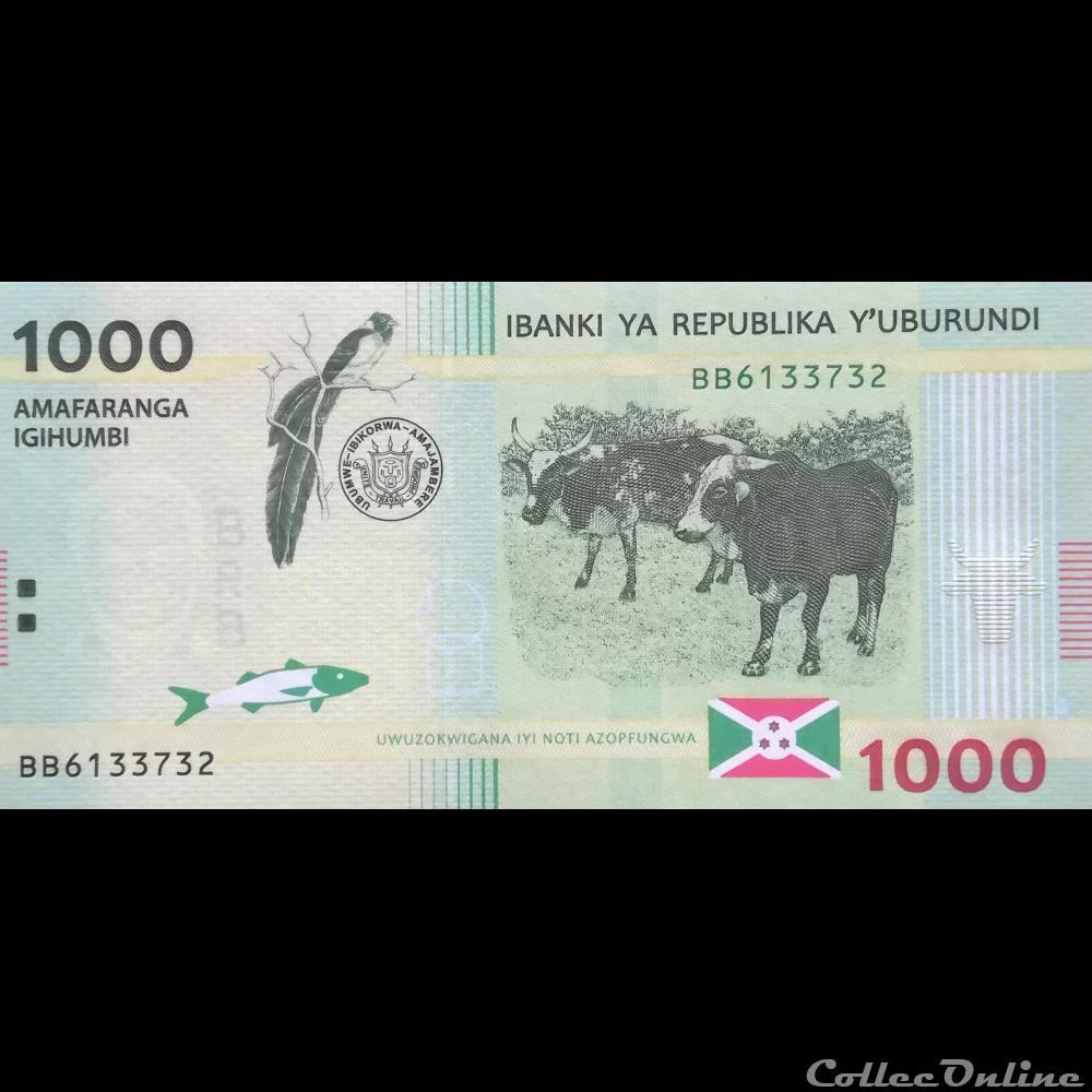 BURUNDI - P 51 - 1000 FRANCS 2015 billet afrique burundi p 51 1000 francs 2015
