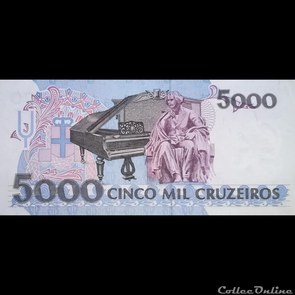 BRESIL - P 232 C - 5000 CRUZEIROS - 1993 billet amerique du sud bresil p 232 c 5000 cruzeiros 1993