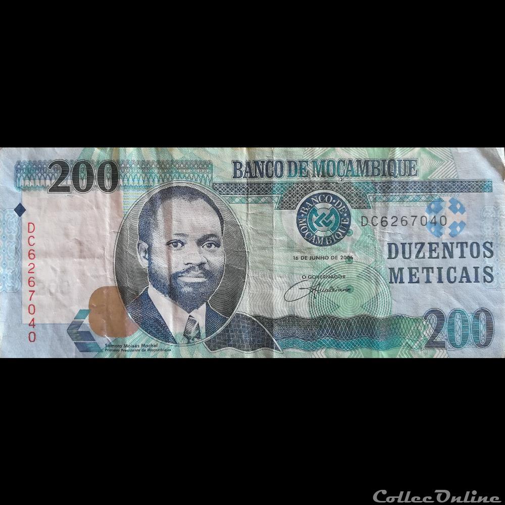 MOZAMBIQUE - P 146 A - 200 METICAIS - 2006 billet afrique mozambique p 146 a 200 meticais 2006