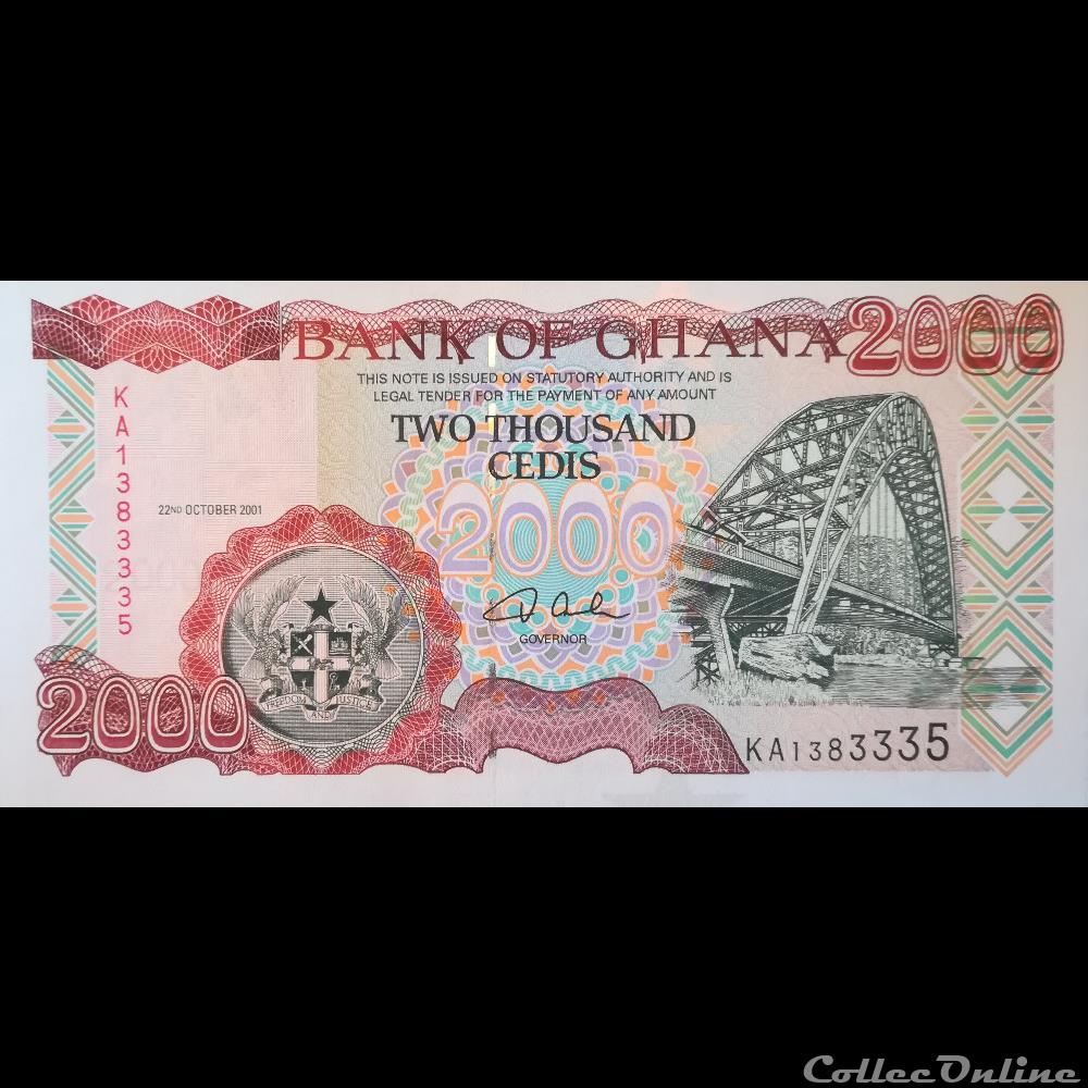 GHANA - P 33 F - 2000 CEDIS - 2001 billet afrique ghana p 33 f 2000 cedis 2001