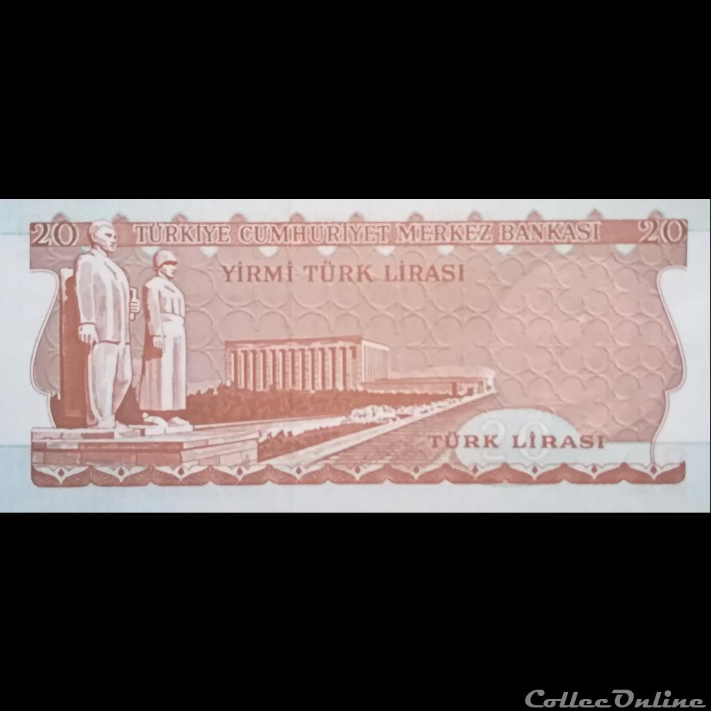 TURQUIE - P 187 B - 20 LIRA - 1974 billet asie turquie p 187 b 20 lira 1974